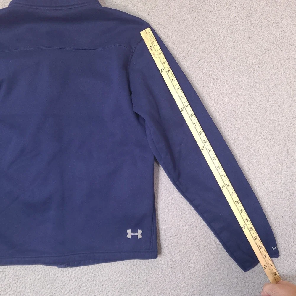 Under Armour Storm1‎ Navy Blue Full Zip Jacket Men's Size LG Fleece Lined